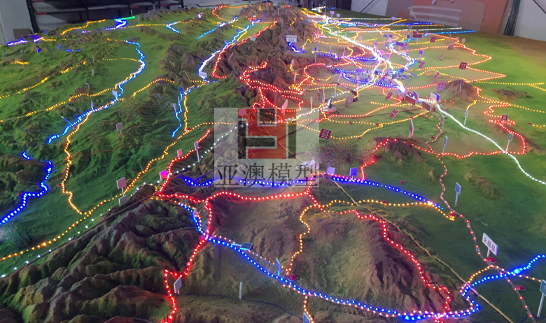 張掖丹霞地質博物館---地形地貌沙盤、大型地貌(圖1)