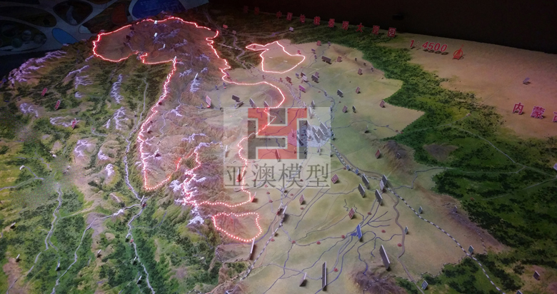 張掖丹霞地質博物館---地形地貌沙盤、大型地貌(圖2)